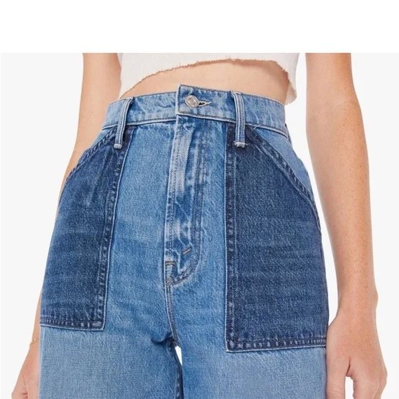 MOTHER The Patch Maven Heel Jeans Size 30 NWT - Picture 6 of 17